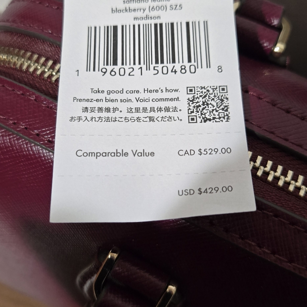 kate spade Madison Blackberry Saffiano Leather - Picture 7 of 11